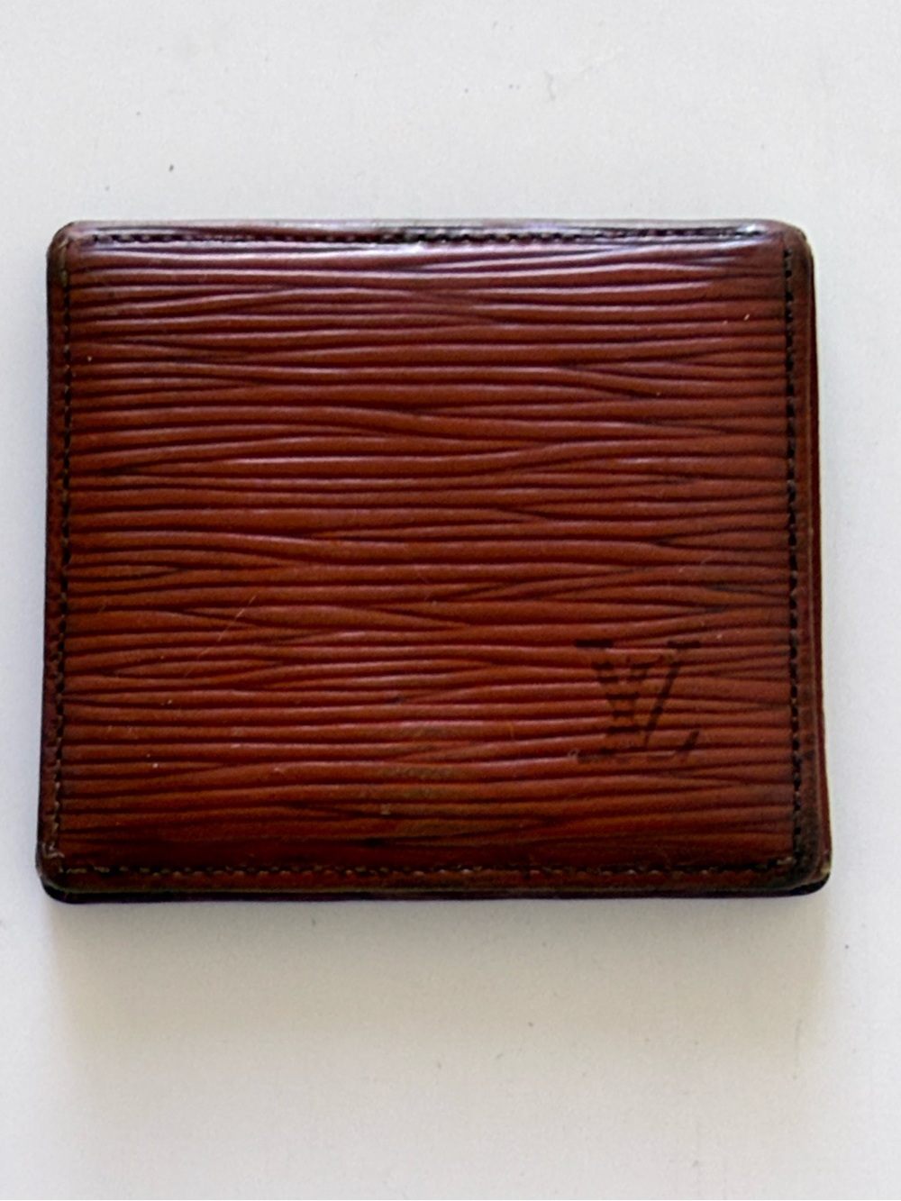 Louis Vuitton Porte Monnaie Boîte Coin Purse Epi Leather Kenyan Fawn France